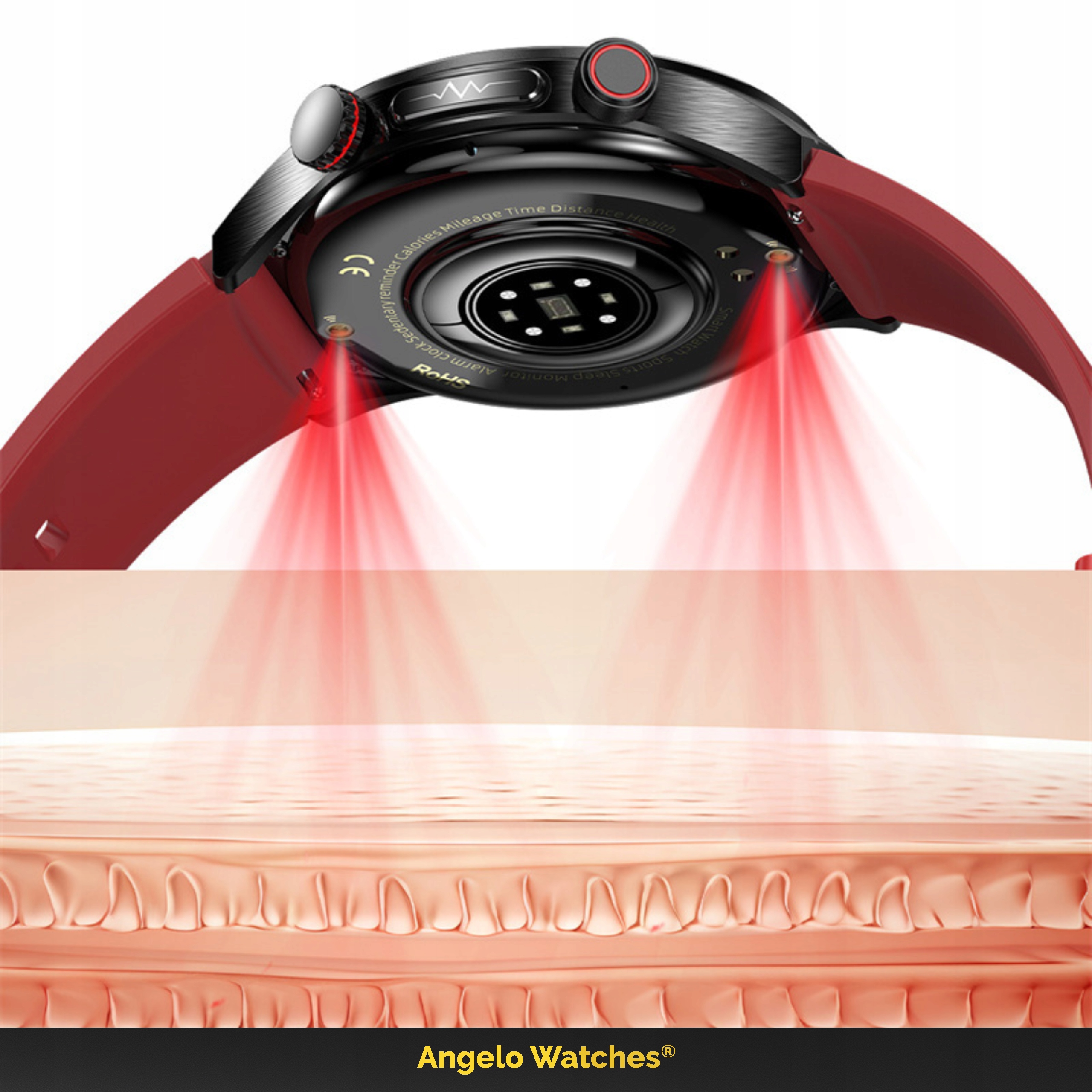 SMARTWATCH MĘSKI POMIAR CUKRU KARDIOWATCH EKG ROZMOWY MENU PL LASEROTERAPIA Model inny