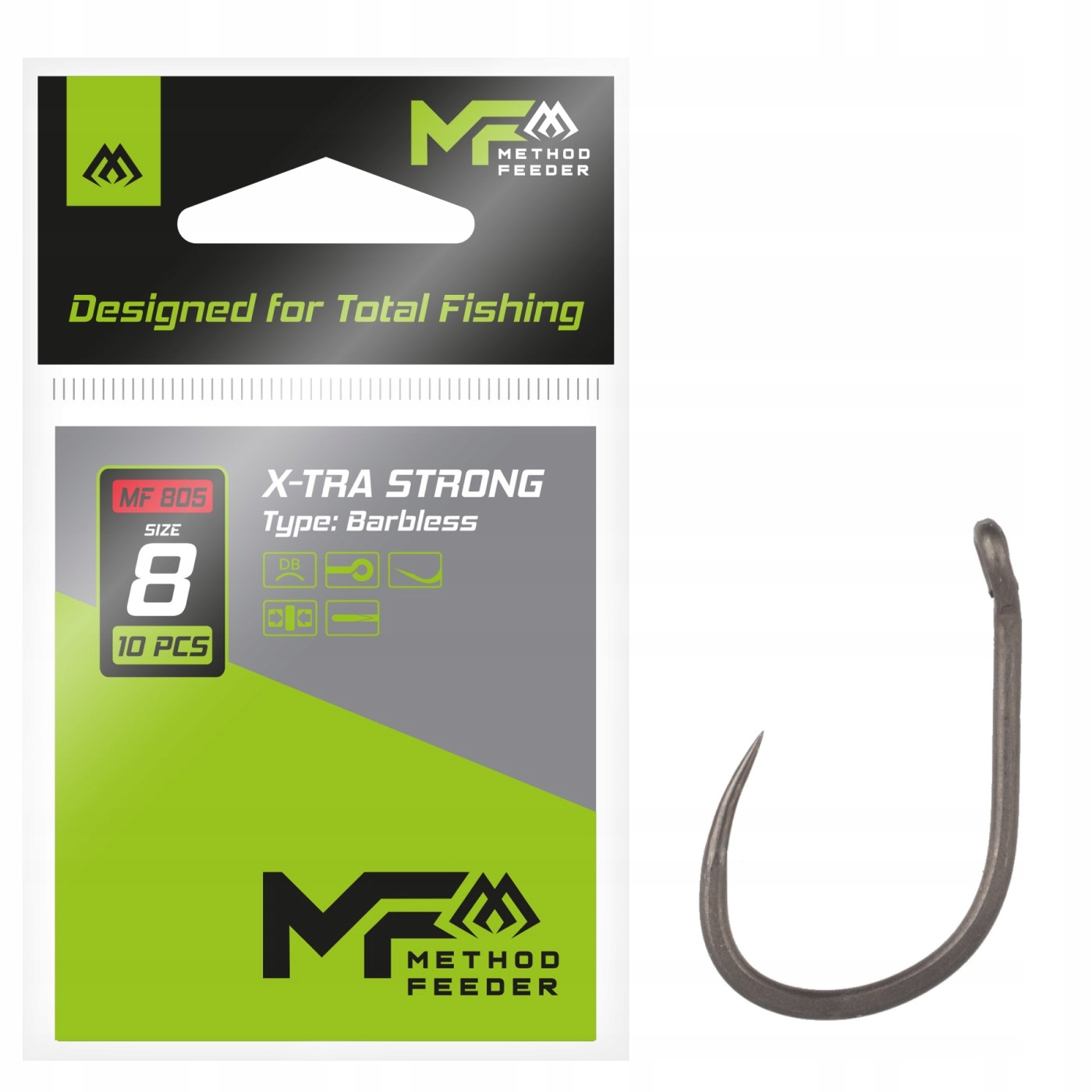 Haczyk Mikado X-tra Strong nr 10 Bez Zadziora