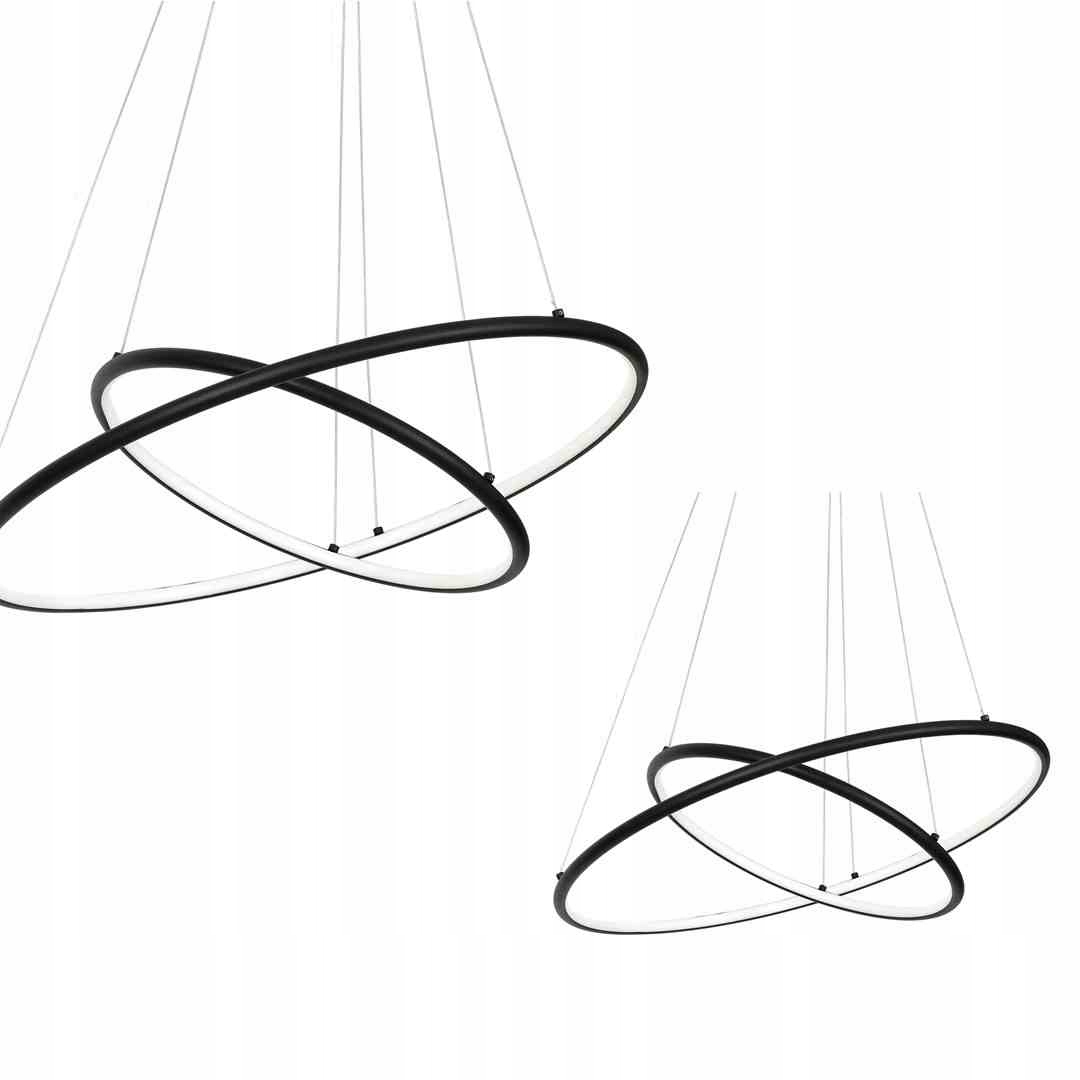 Závesná Lampa Orion Black 53W Led