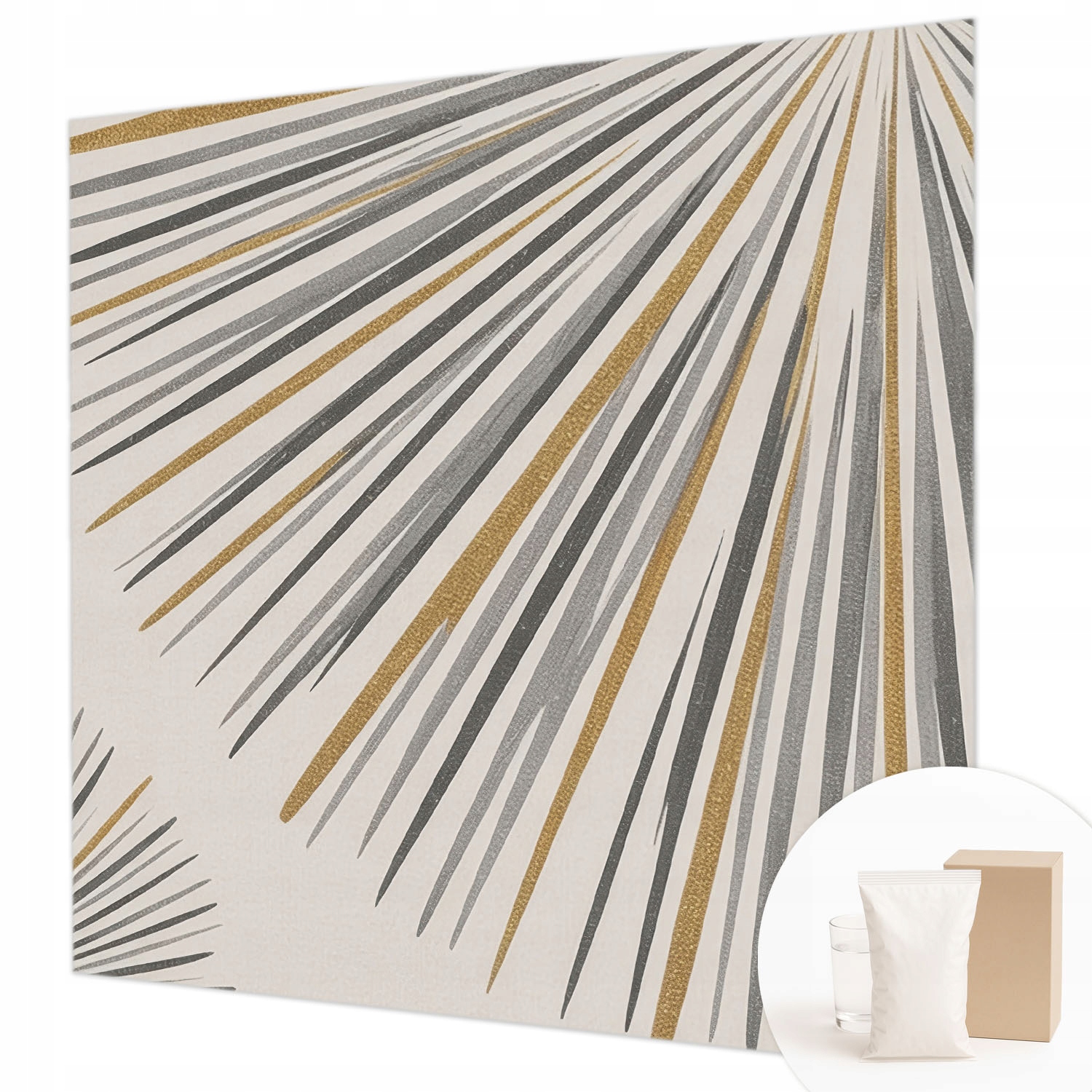 Flizelinová fototapeta do obývacího pokoje lepidlo Geometrické vějíře 250 x 250 cm