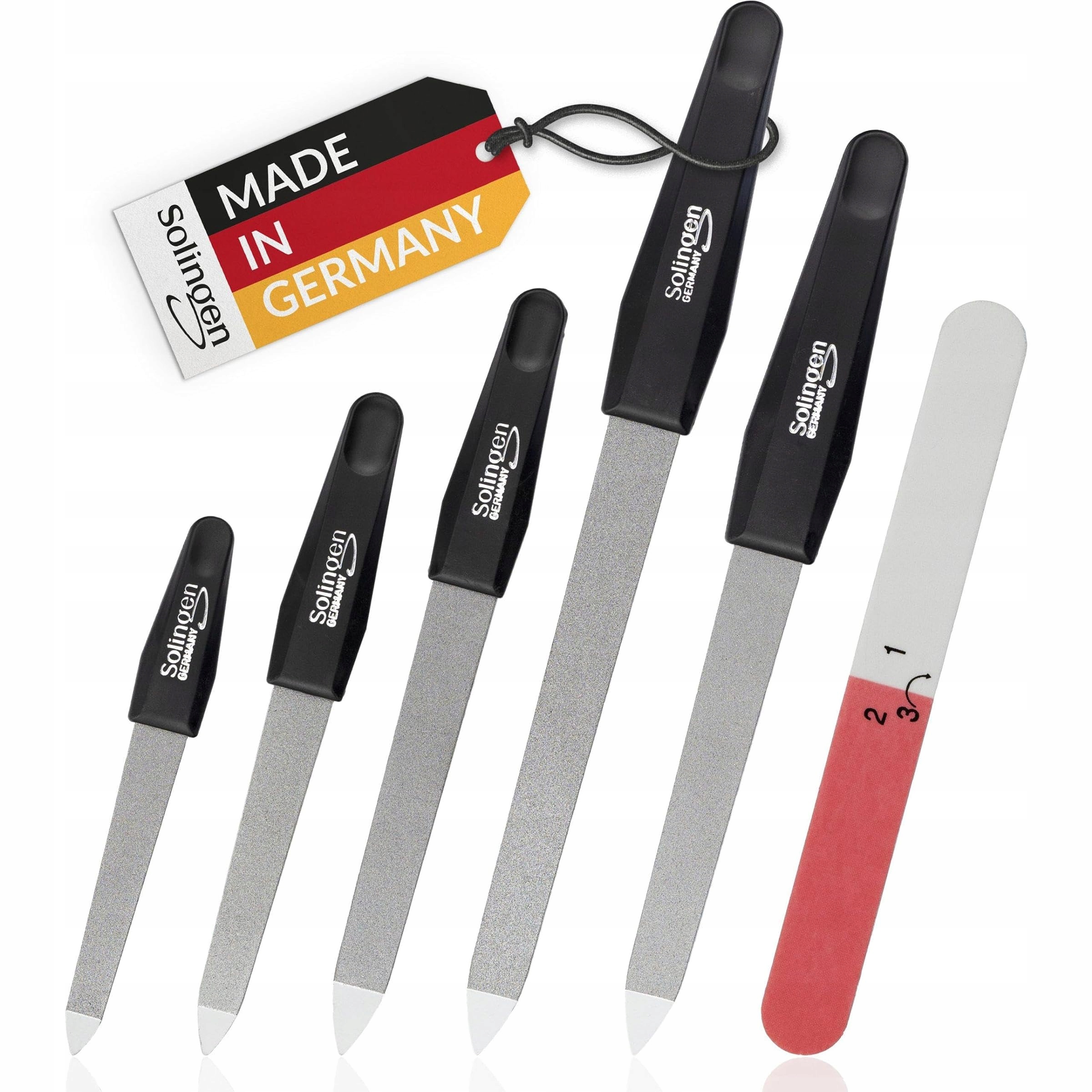 Nagelfeile Set MarQus 6 Kusů Profesionální německé Saphir černé