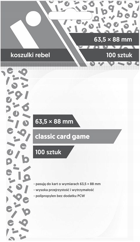 

Koszulki Rebel na karty 63,5x88 mm Ccg 100 szt.