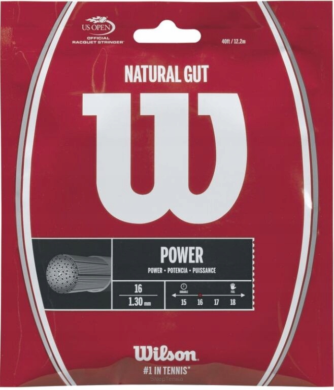 Naciąg tenisowy Wilson Natural Gut 1.30 naturalny