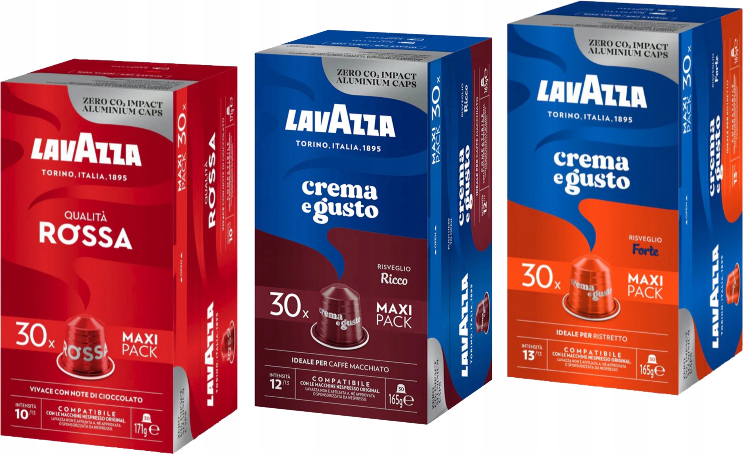 Levně Kapsle pro Nespresso Lavazza Ricco Rossa Forte Sada 3x30