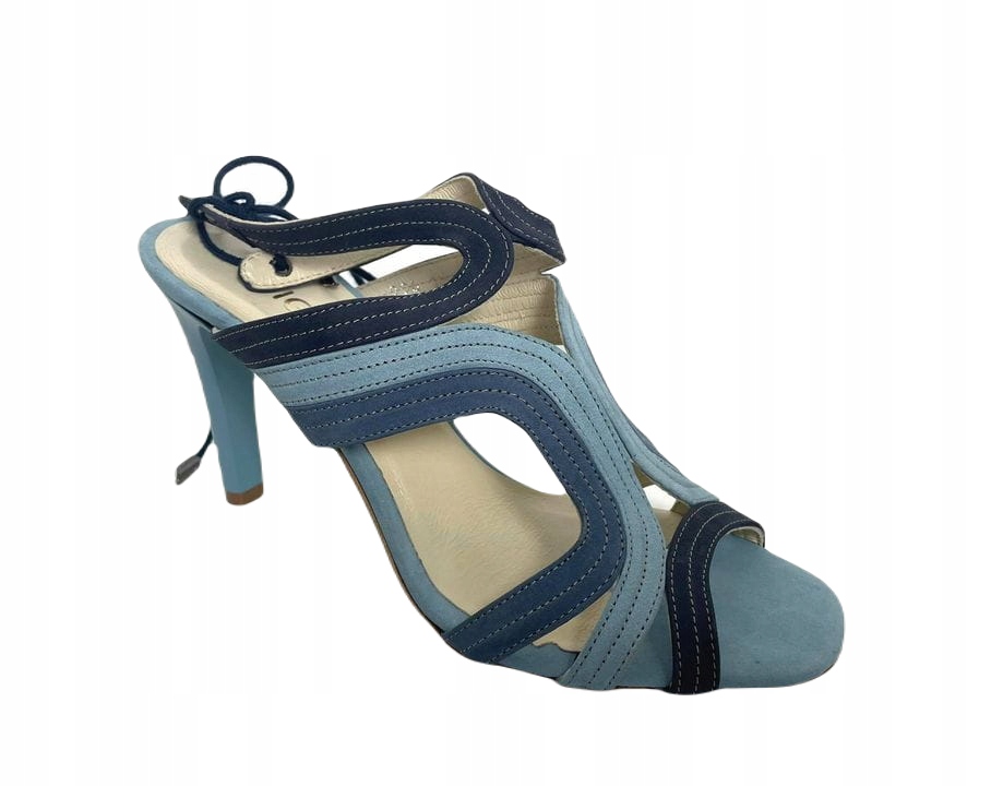 Dámské sandály Higo kůže 1521 Modrá 38, Modrá