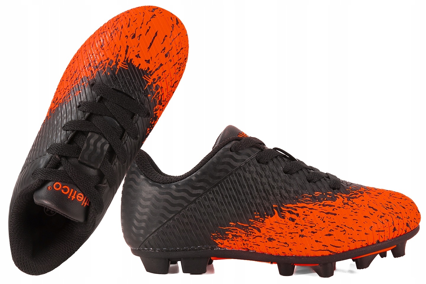 Atletico FC-077-2634 Buty Piłkarskie Sportowe Dziecięce Korki Czarny 27
