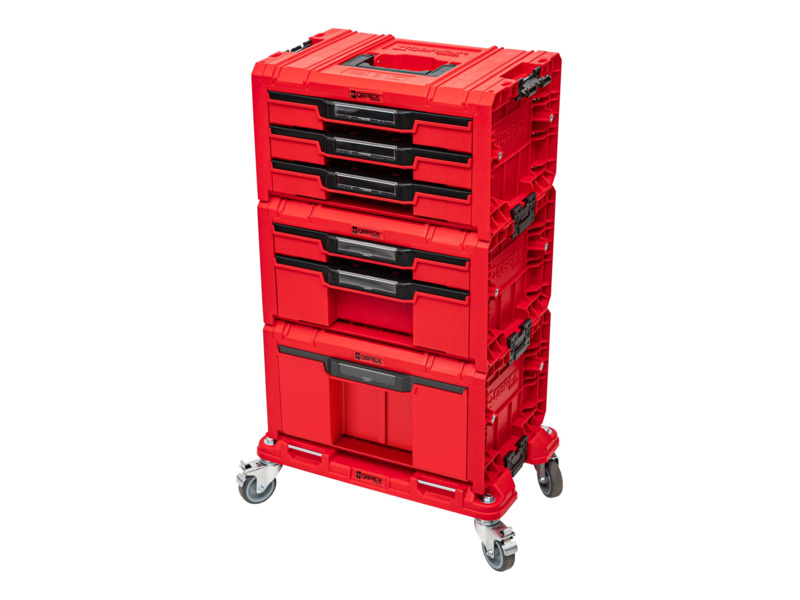 Zestaw skrzyń narzędziowych Qbrick System Pro Red Uhd Drawer Workshop set 6