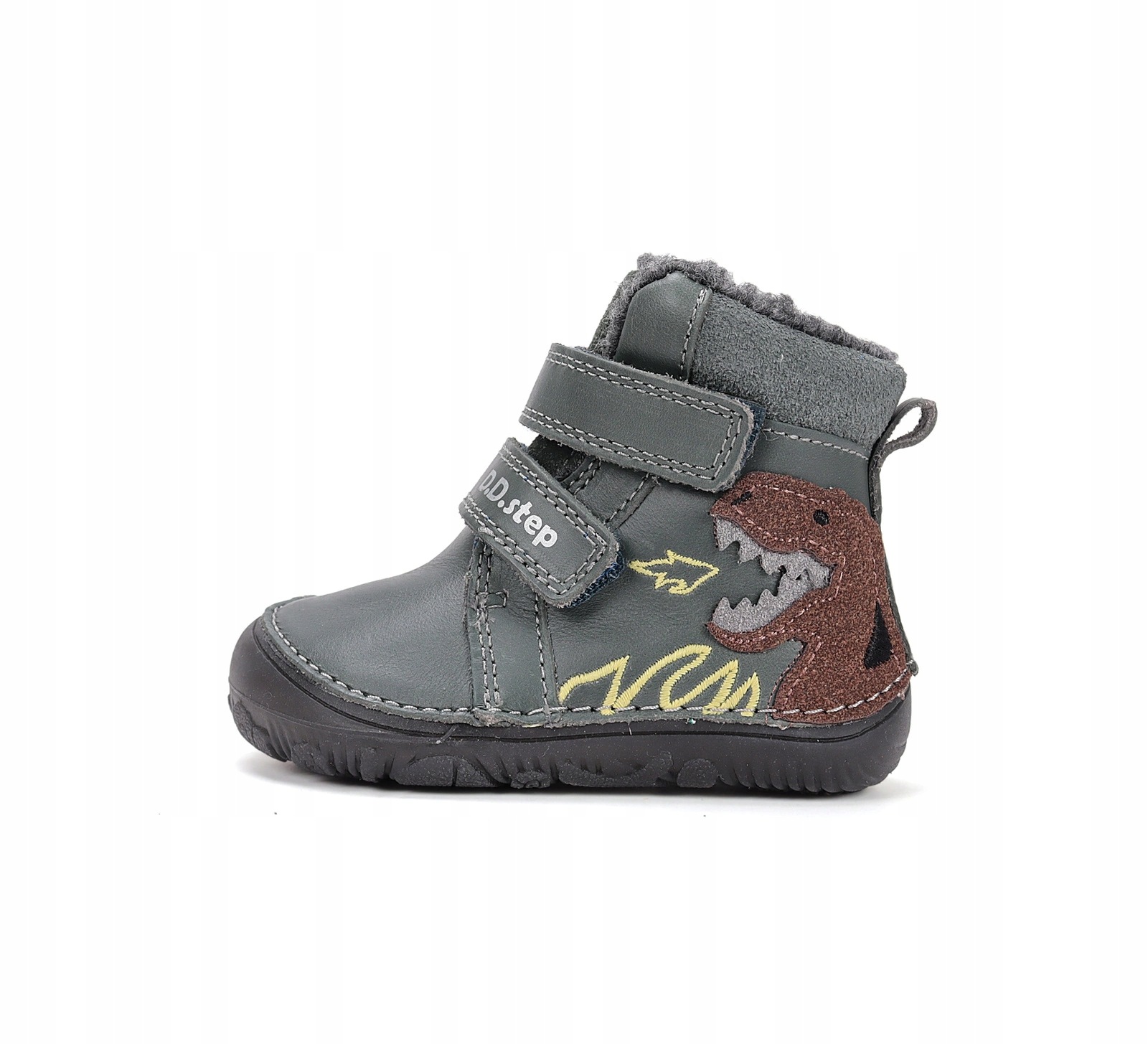 Śniegowce barefoot zimowe skórzane lekkie dziecięce DD Step W073 Emerald 24