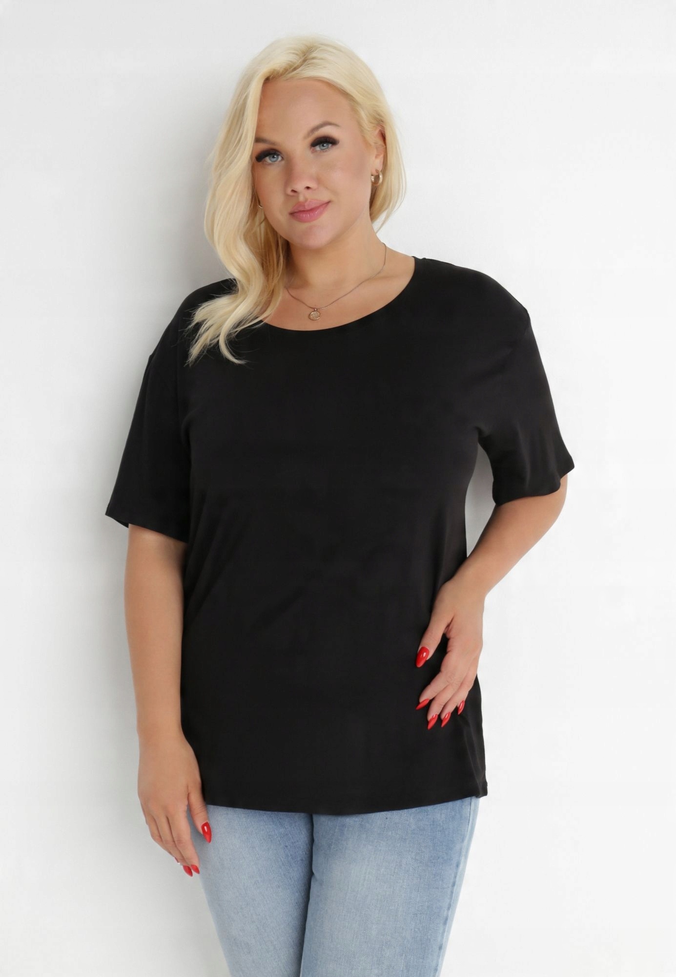 

Born2Be Czarny T-shirt damski 5XL