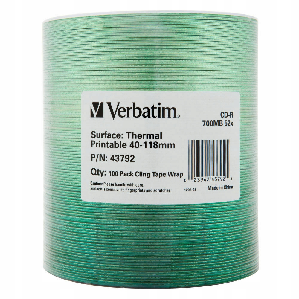 43792 Verbatim 43792 Cd-r Verbatim 100 ks, Verbatim 43792