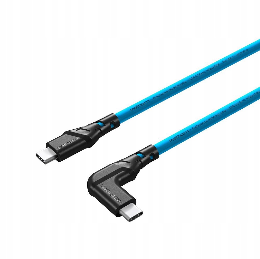 Mathorn MTC-211 kabel Usb-c 2m 20Gbps 4K60 PD100W kątowy