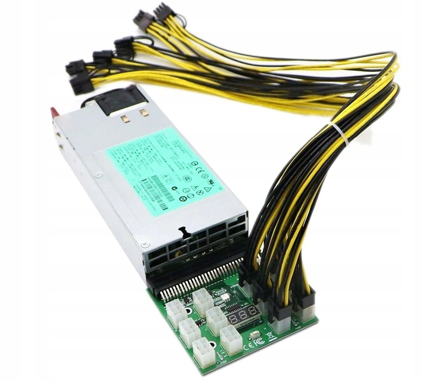 Kabel PCI-E GPU 6pin męski do 6+2pin męski Riser Model 6PIN na 6+2PIN