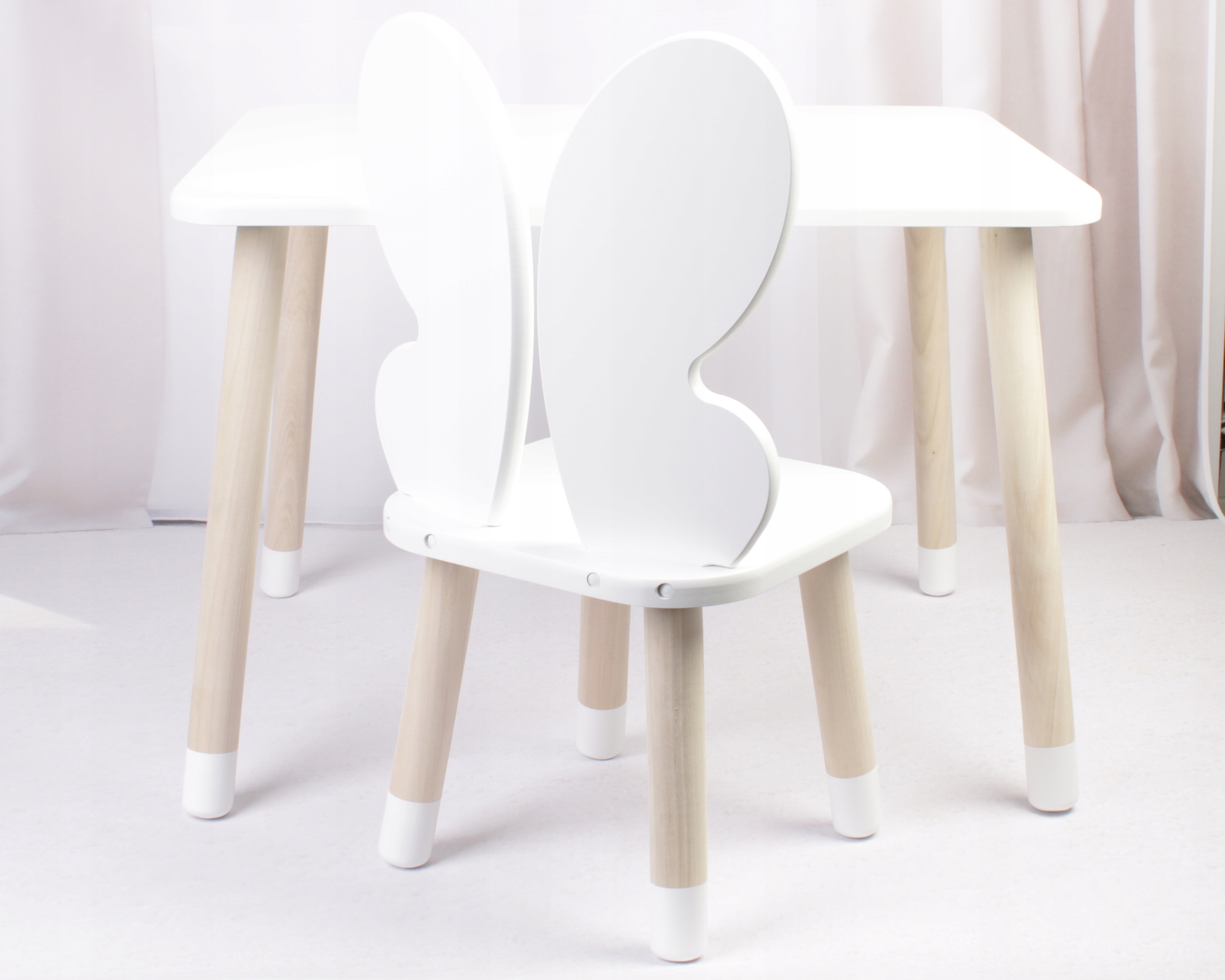 Zestaw Mebli Motyl, stół z jednym krzesłem Kod producenta 1010