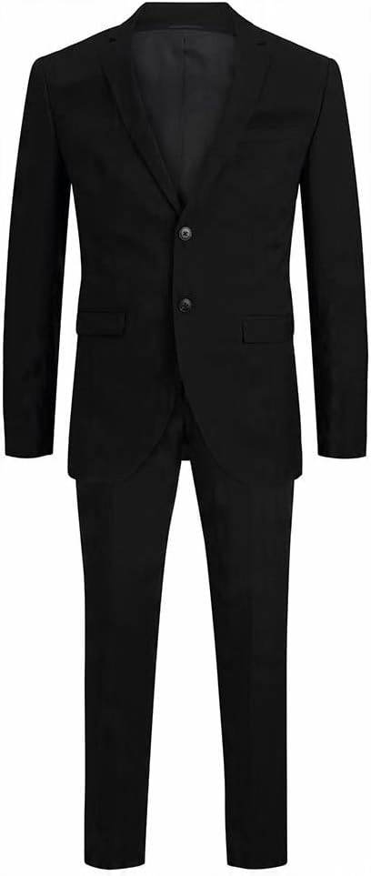 Jack&jones Plus Size Pánský Černý Elegantní Oblek 52 Jxb