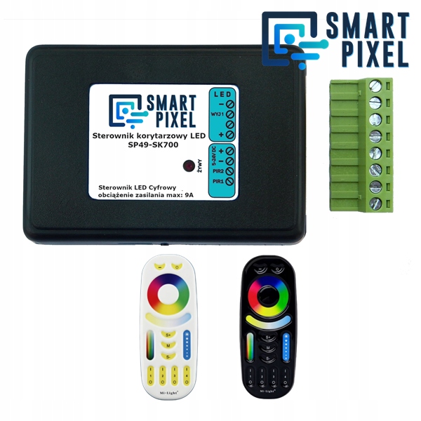 Koridorový ovládač SmartPixel SP49-SK700 pre digitálne pásky Rgbw 5-24V