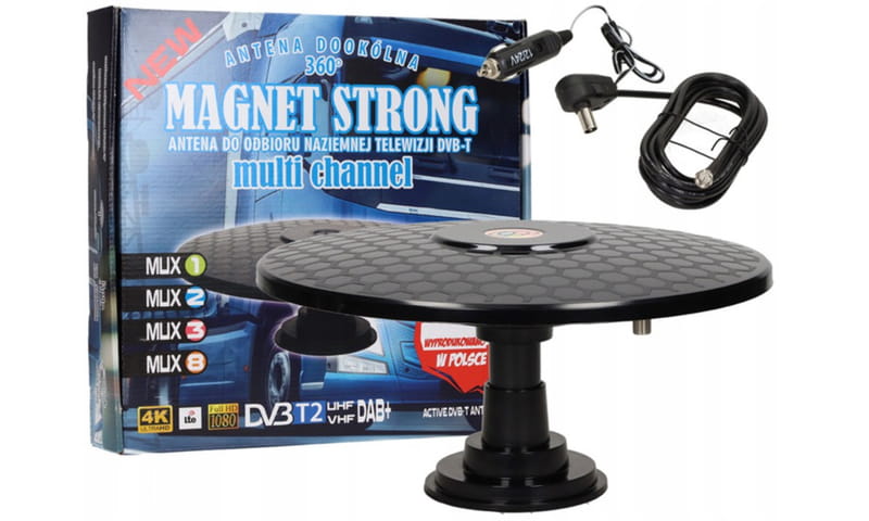 Antena DVB T Magnet Strong Dookolna 12 24V Kamper