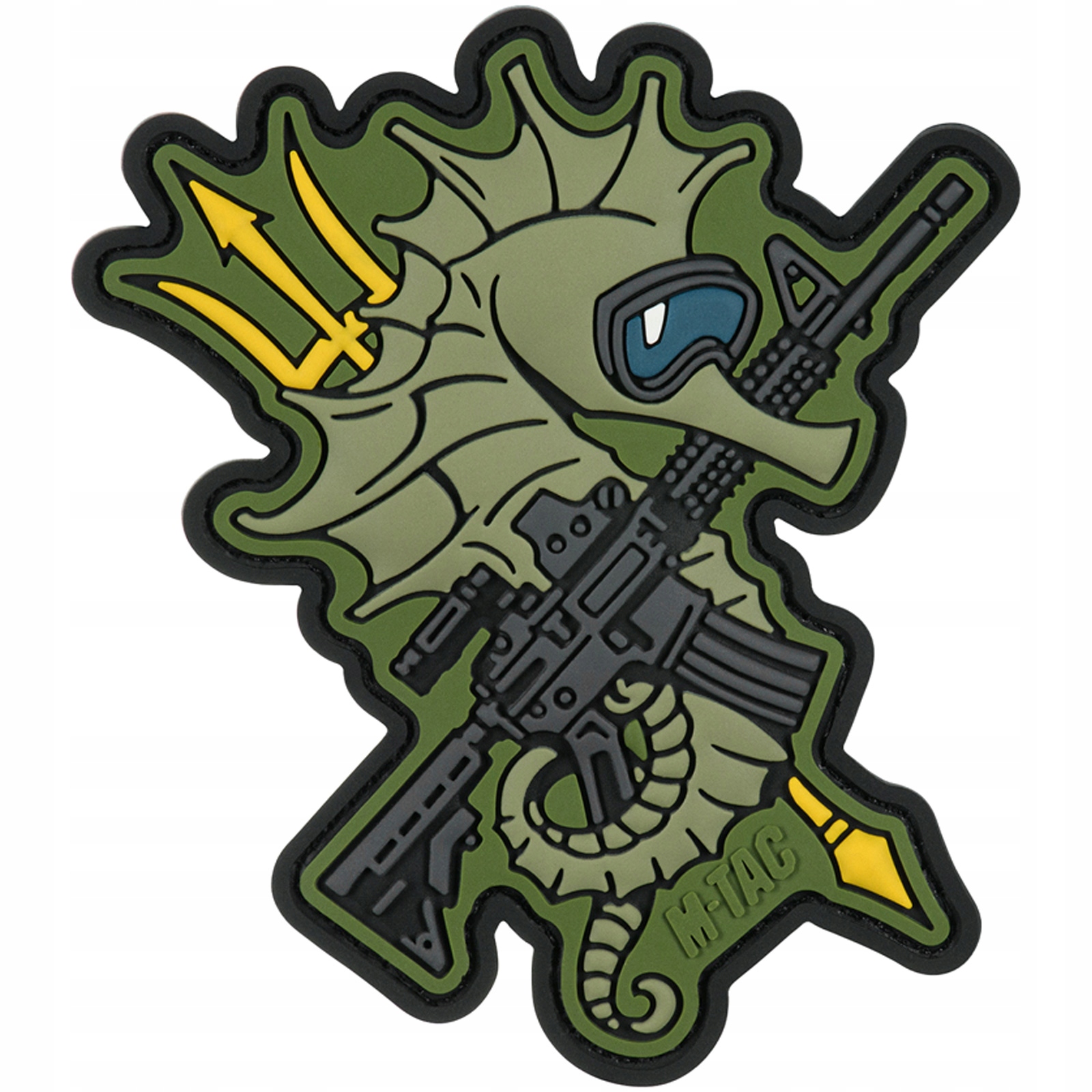 Naszywka rzep M-Tac konik morski Pvc morale patch 3D oliwkowa
