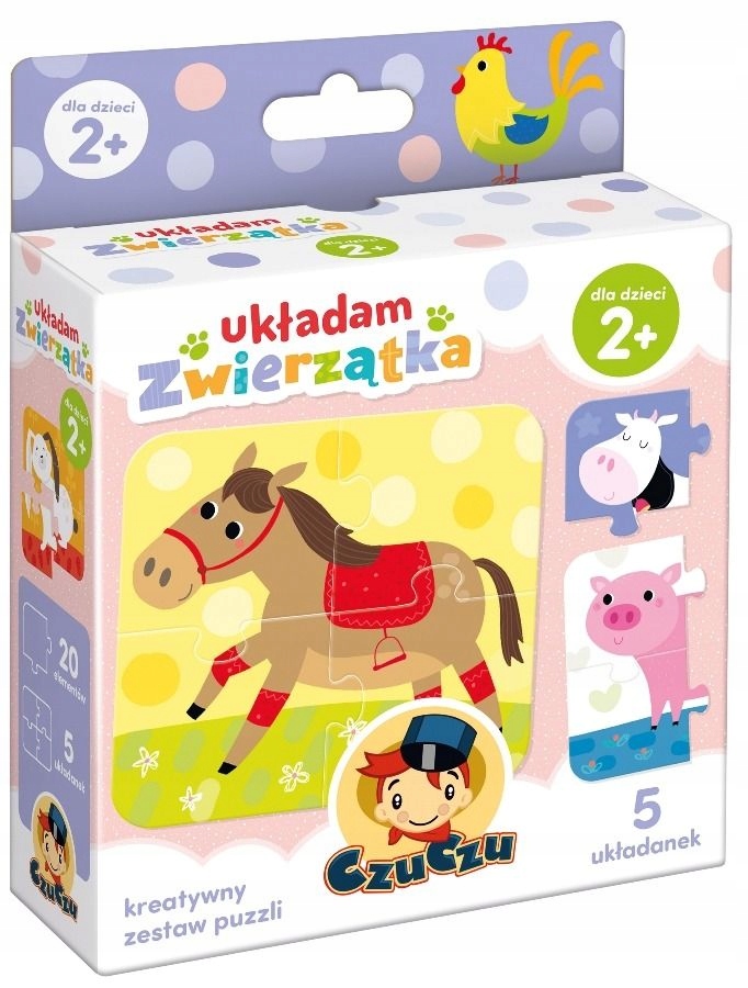 CZUCZU MOJE PIERWSZE PUZZLE UKŁADAM ZWIERZĄTKA 2+ Kod producenta 336559