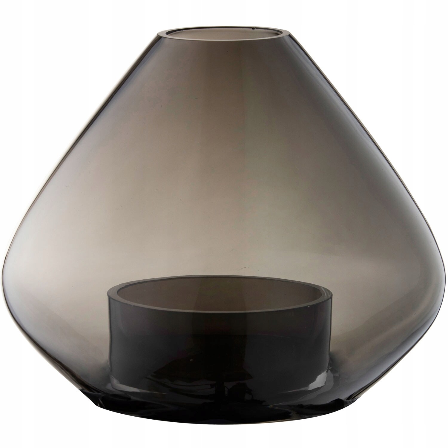 Aytm Uno Kvetináč SvietnikTealight Lampáš 11,5 cm Čierny
