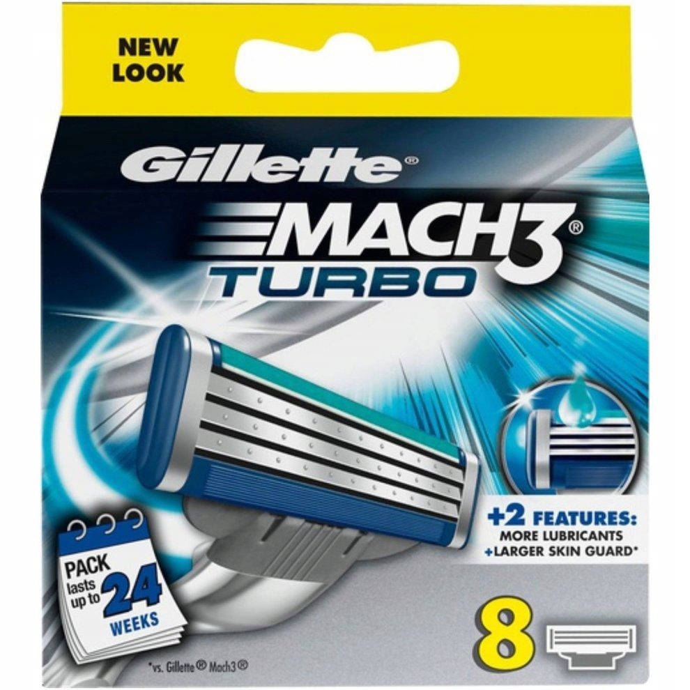 Gillette – Mach 3 Turbo Blades 8 Pcs