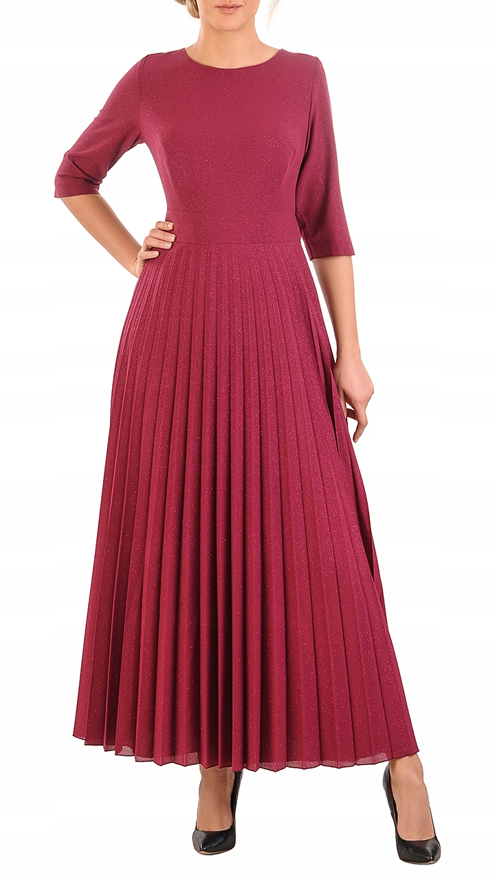 Dlouhé večerní Šaty Olimpia 3 46 pro ženy na svatební hostina elegantní společenské