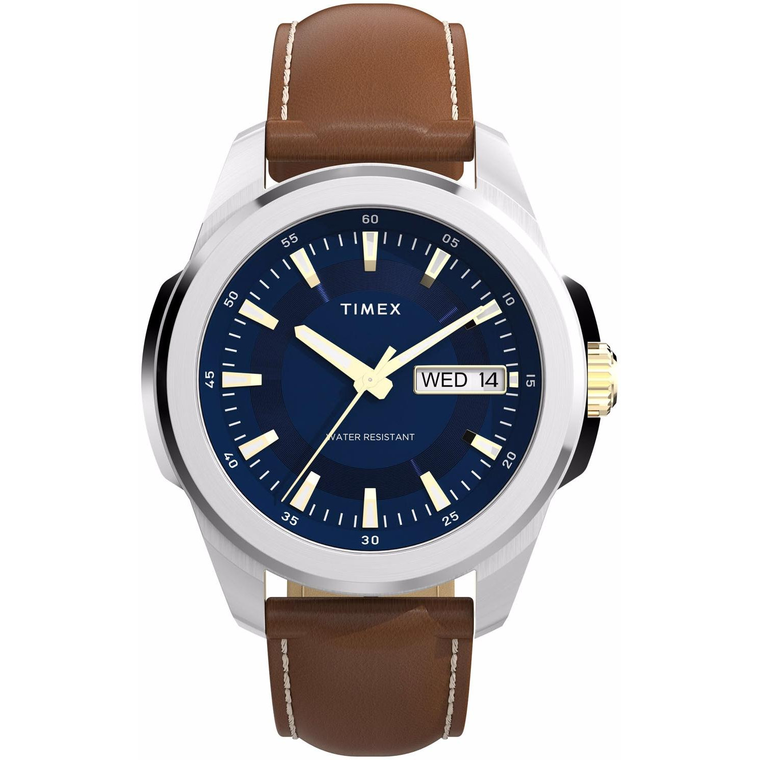 Pánské Hodinky Timex TW2Y38100, hnědý řemínek