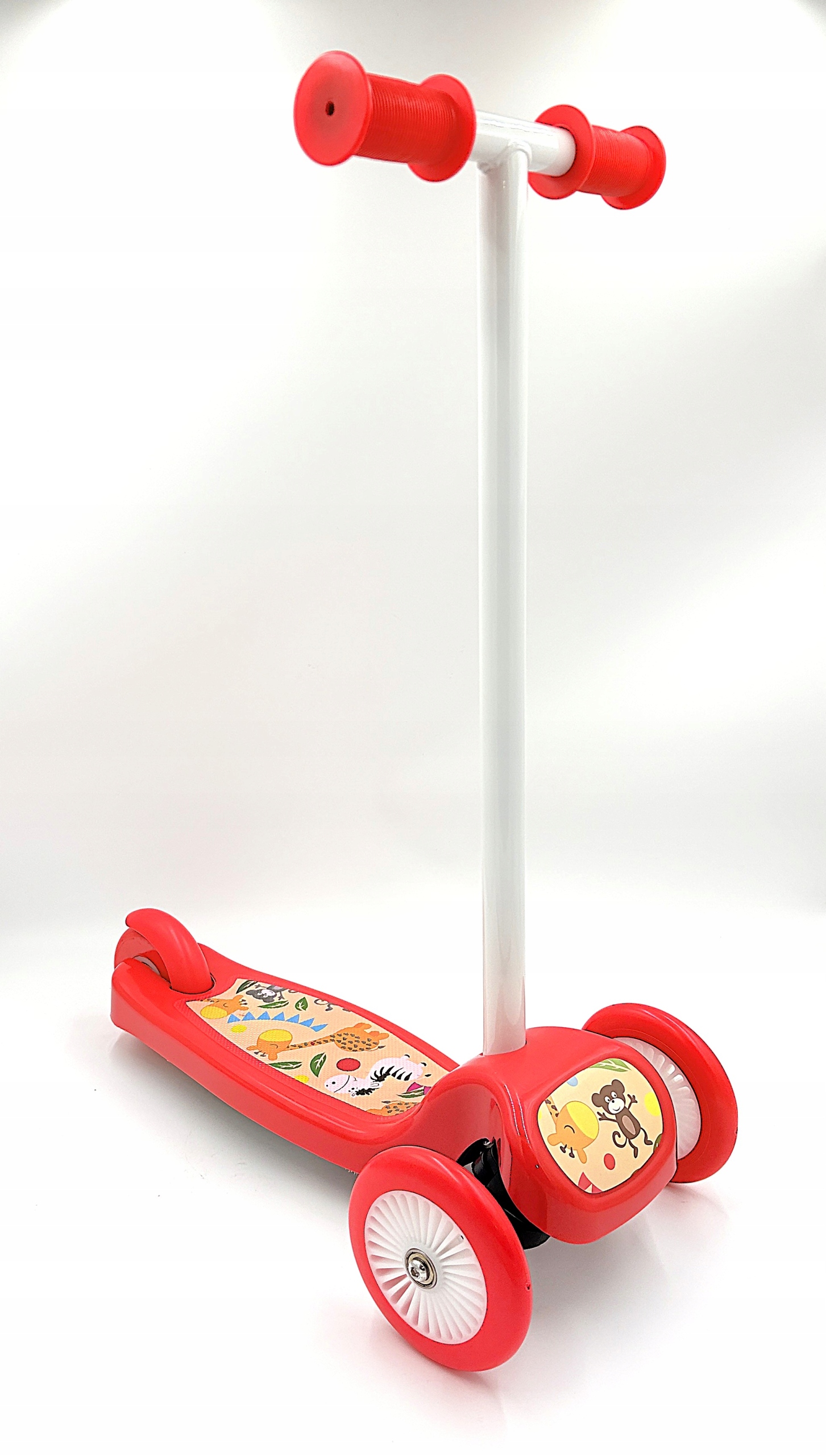 МHulajnoga 3-kołowa Twist Żyrafa dla dzieci 2+ balansowa сzerwony