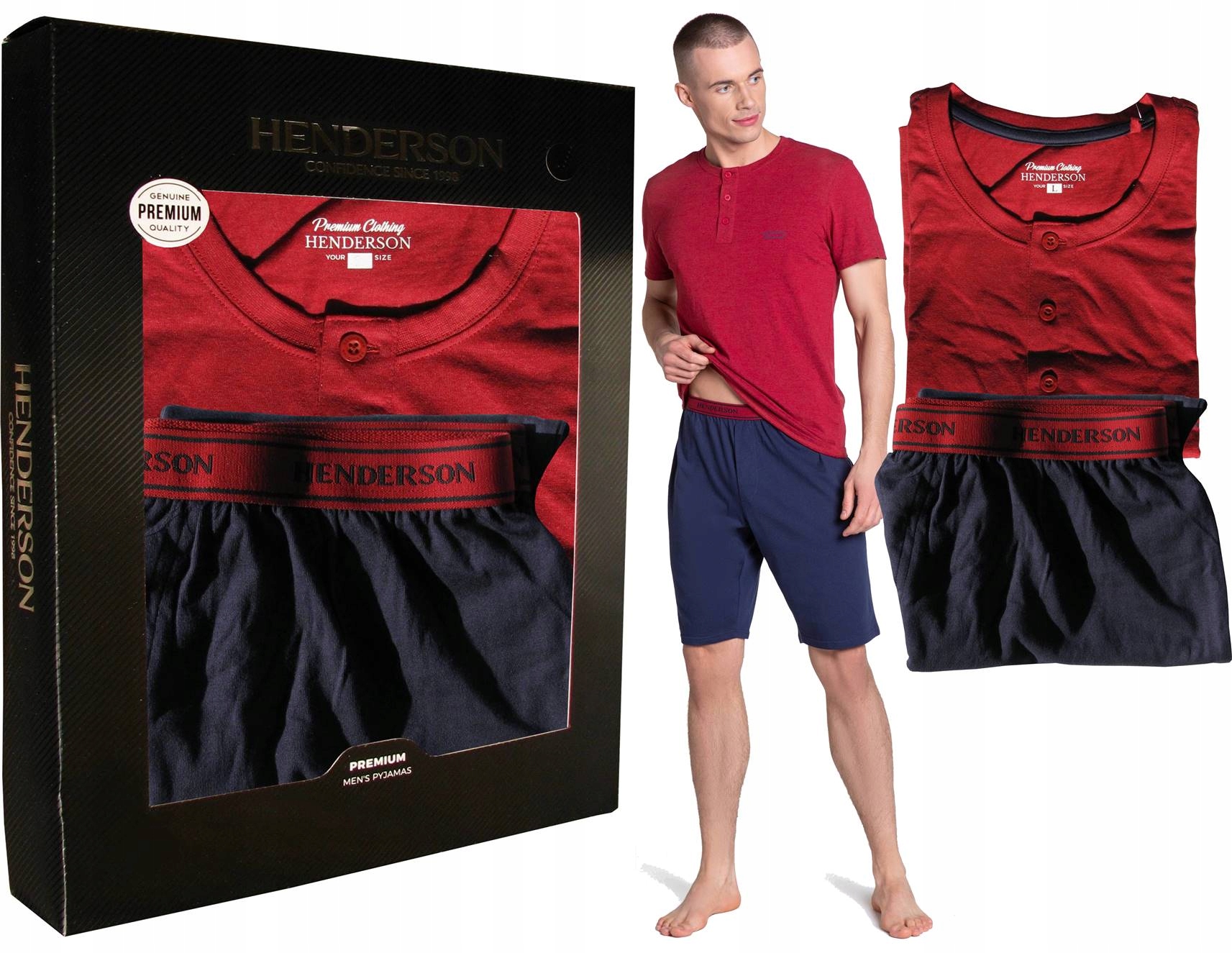 

Henderson Premium Piżama męska krótki rękaw r-L