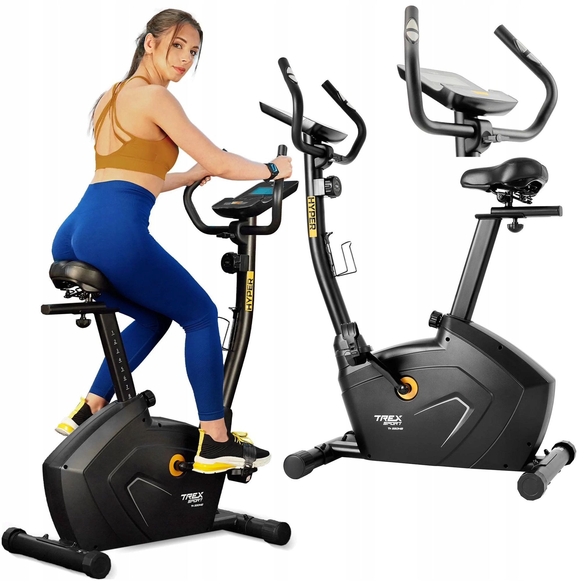 Rower treningowy stacjonarny rowerek magnetyczny fitness Hyper Trex Sport