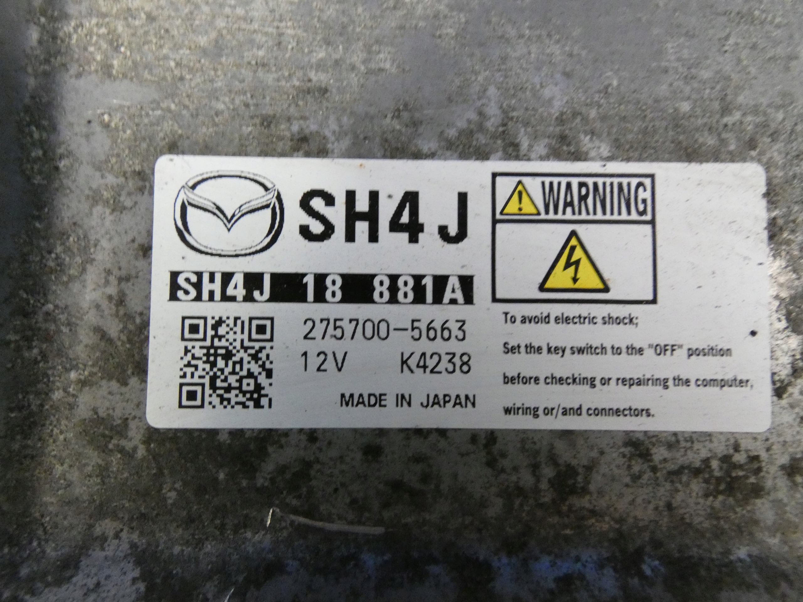 MAZDA 6 III GJ 3 CX5 2.2 D computer control unit of the engine