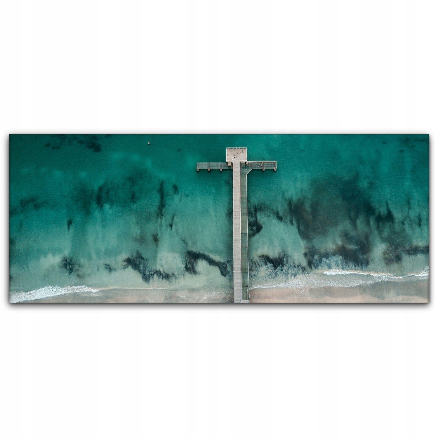 

Obraz na płótnie do salonu 125x50 Molo Ocean Plaża