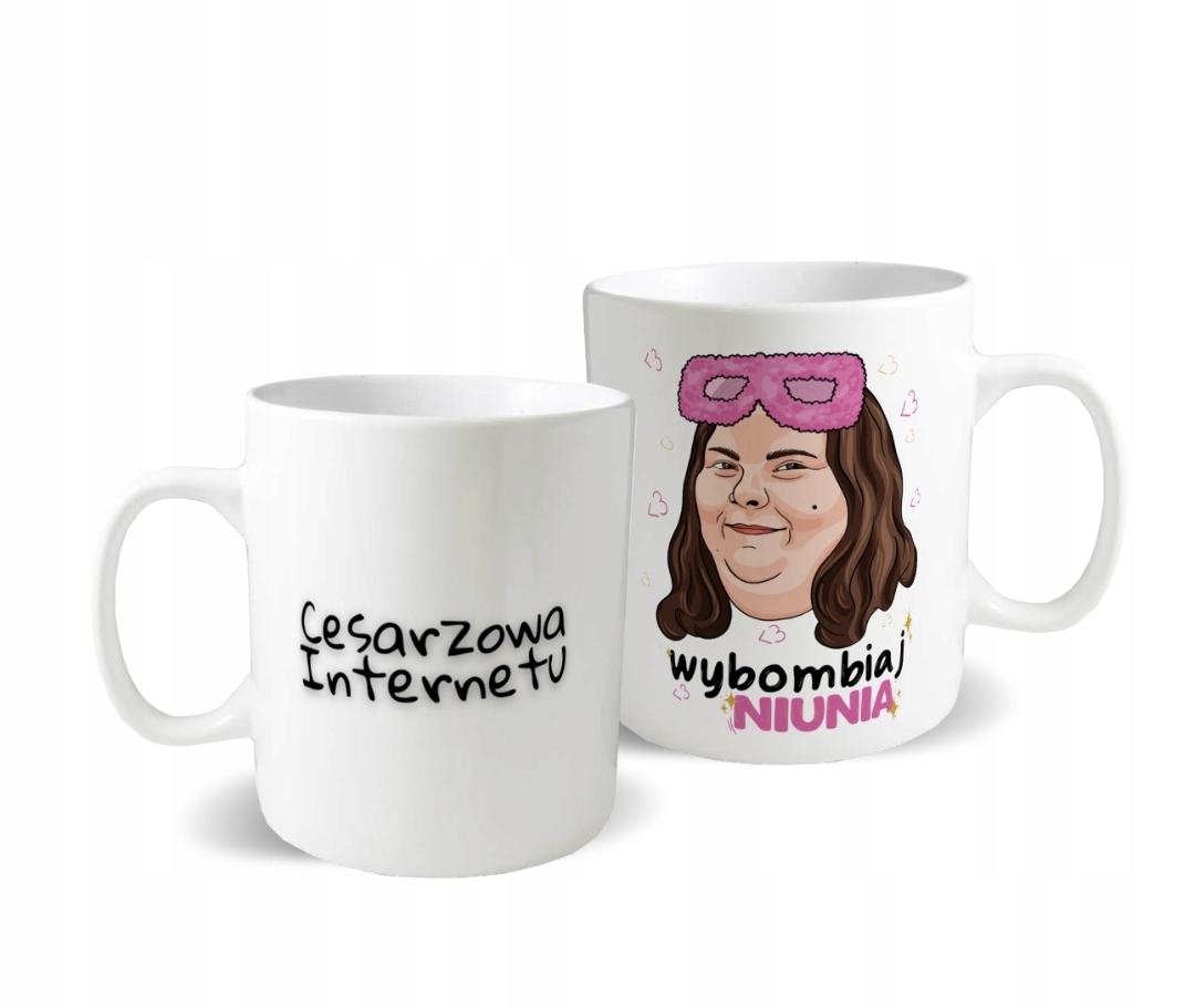 Biały kubek Cesarzowa Internetu Wybombiaj Niunia K06 Kod producenta Cesarzowa02