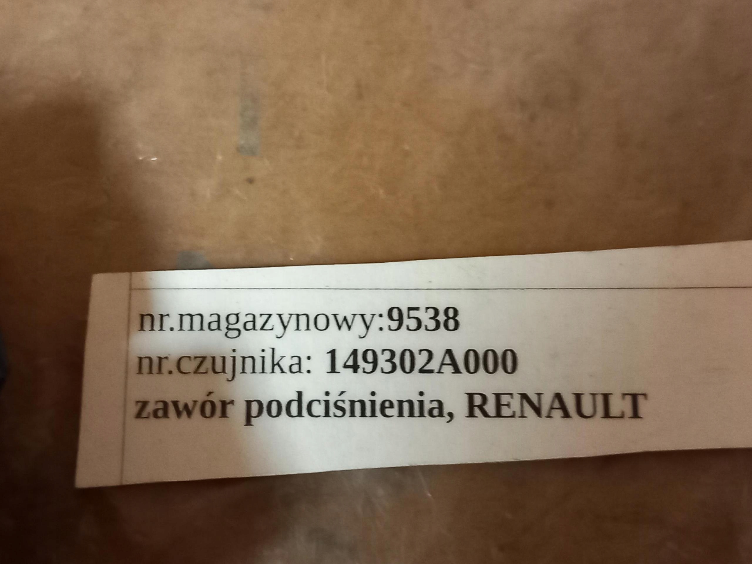 Sensor Unterdruck RENAULT ESPACE IV 3.5 V6 149302A000 01-14