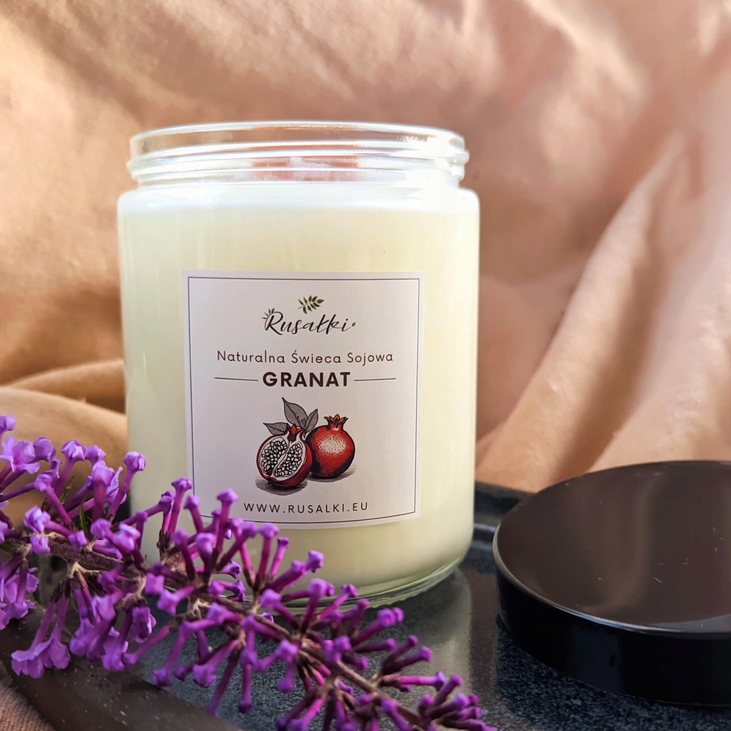 Sójová svíčka vonná granátová svíčka do domácnosti podzimní atmosféra
