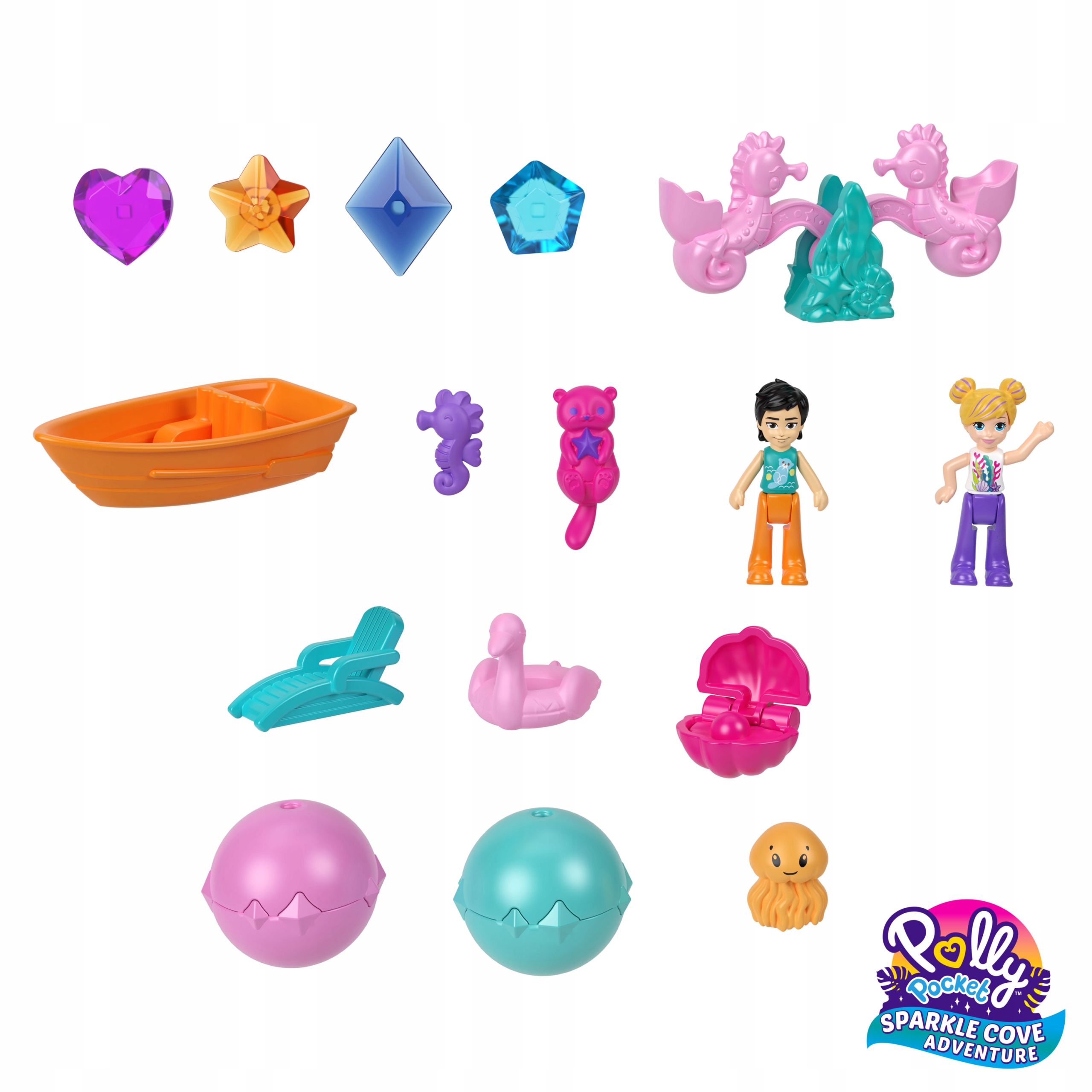 LALKA POLLY POCKET WYSPA SKARBÓW KUFEREK WYDERKA Marka Mattel