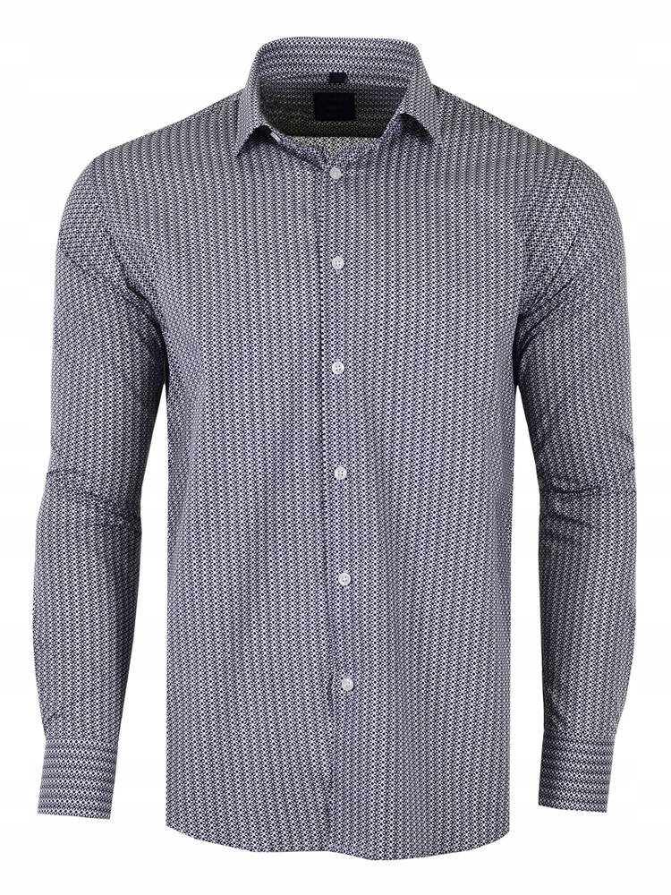 Košile Vzor Černá Dlouhá Velká 50/51