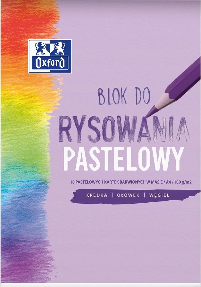 PASTELOWY Blok Rysunkowy A4 10 Kartek 20Szt Oxford Super do SZKOŁY BLOK