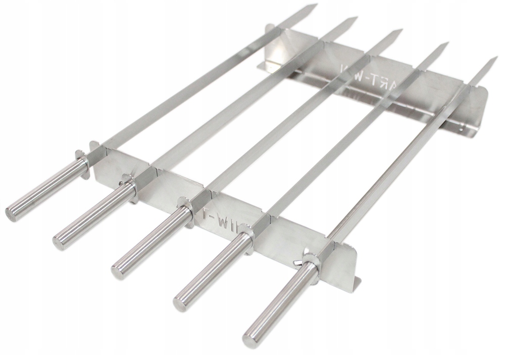 

Szpilki szaszłyki szampury 5szt stojak inox grill