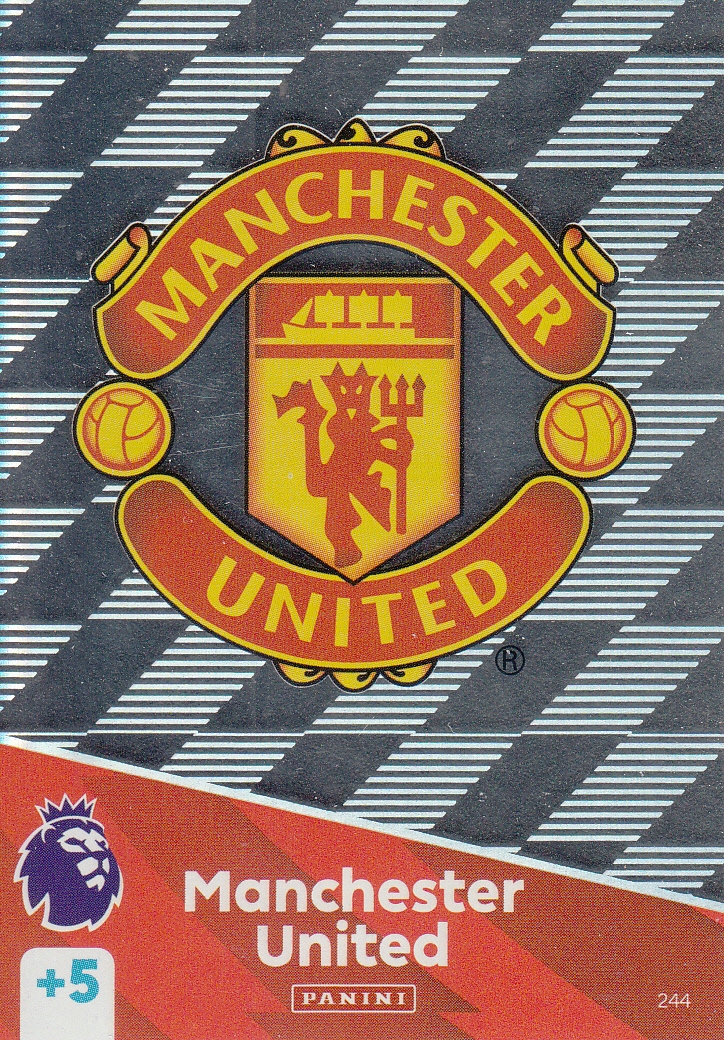 Premier League 2025 Adrenalyn karta Club Crest Logo Manchester United 244