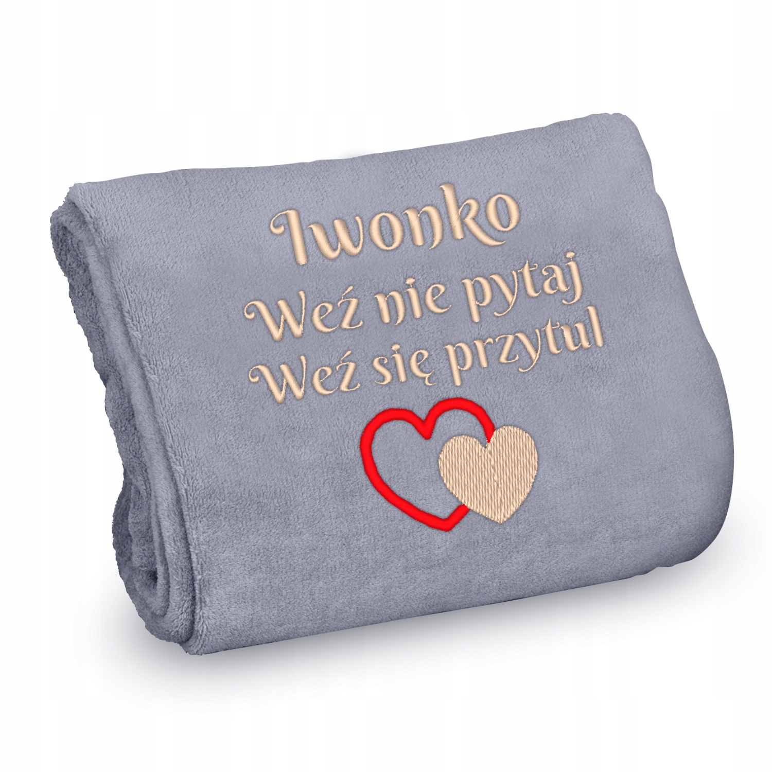 

Duży Ciepły Miękki Koc 160 x 200 Haft Imię