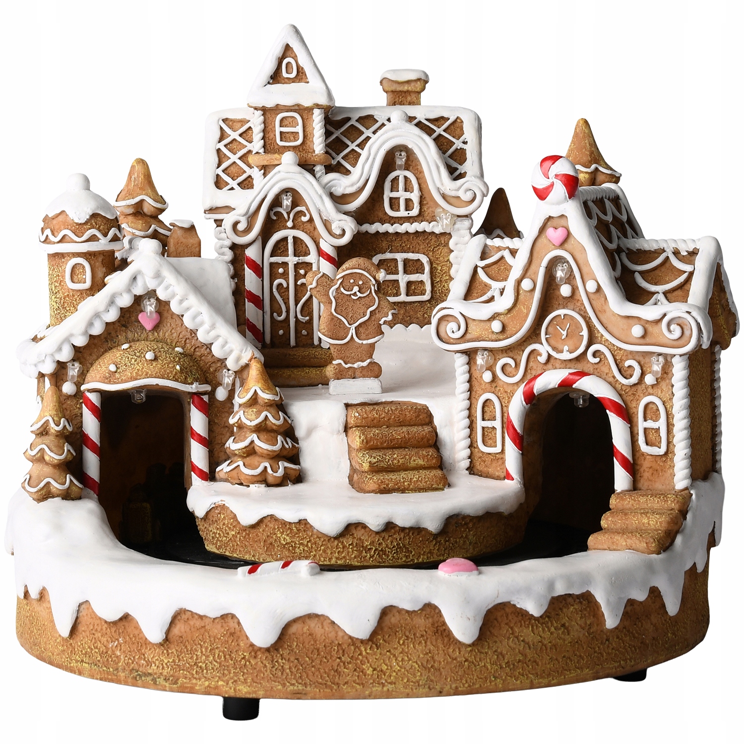 Vianočná Figurka Led Domčeky Pohyblivý Vlak Veľká Na Vianoce Darček