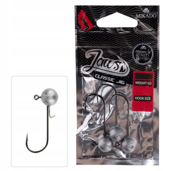 Mikado Główka Jigowa Jaws Classic 7g-2 op.3szt.