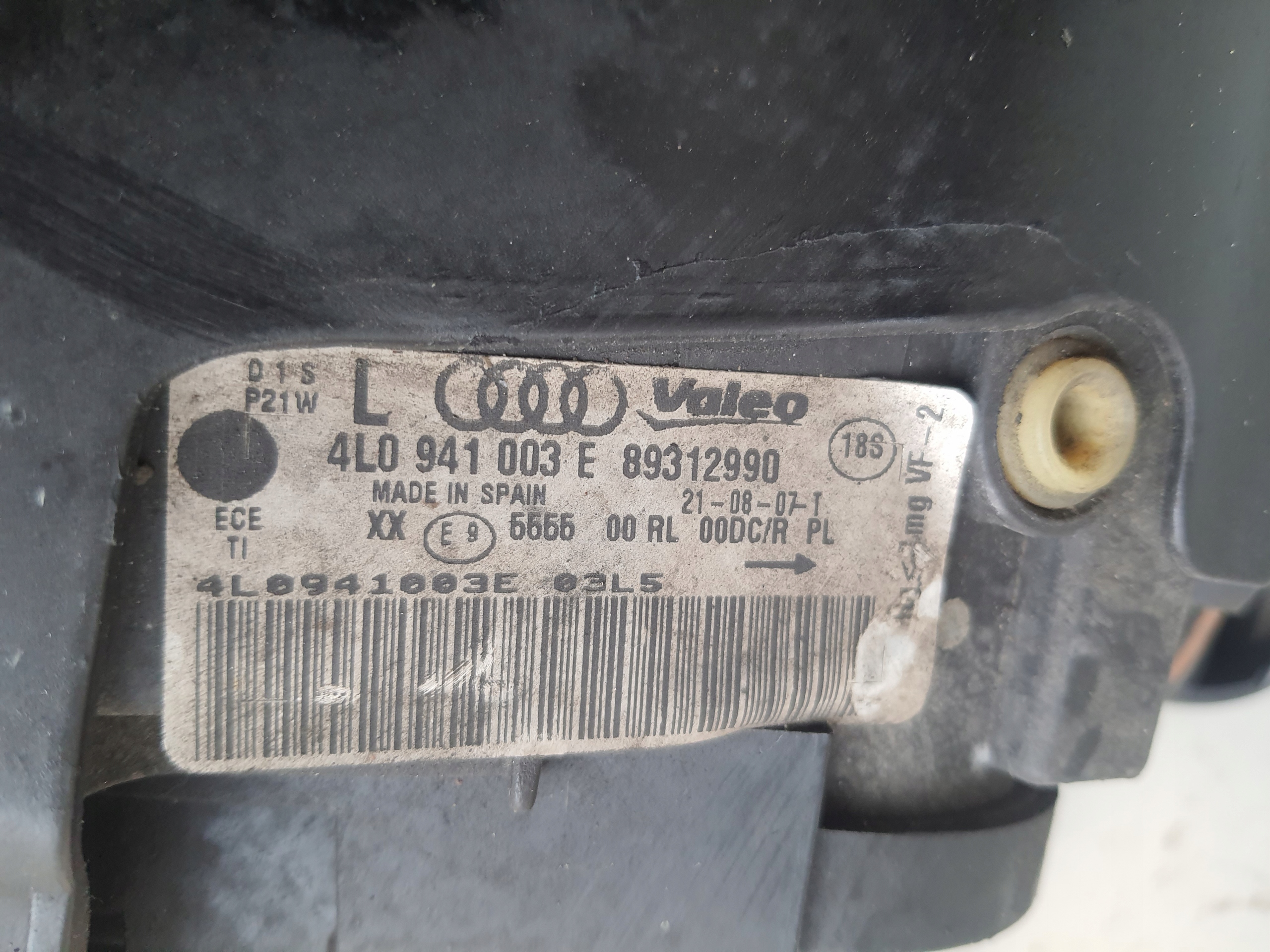 AUDI Q7 4L 05-09 light right XENON UK