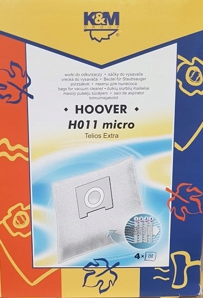 

4x Worki Flizelinowe Hoover Telios Extra H81