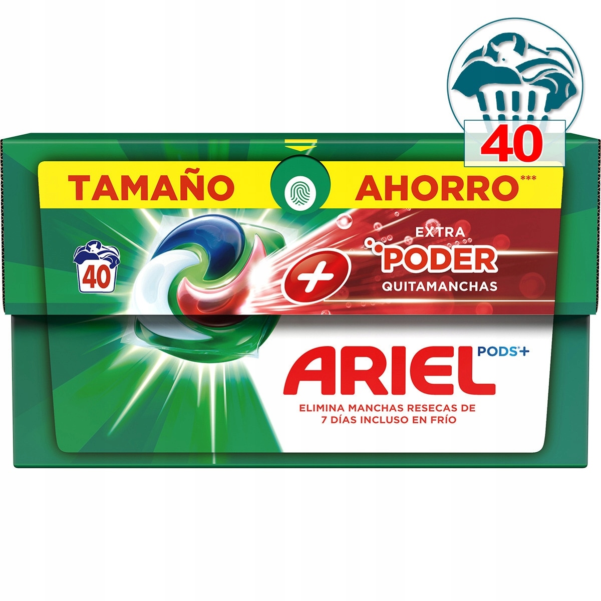 Levně Ariel Pods Kapsle na praní na odolné skvrny 40 kusů