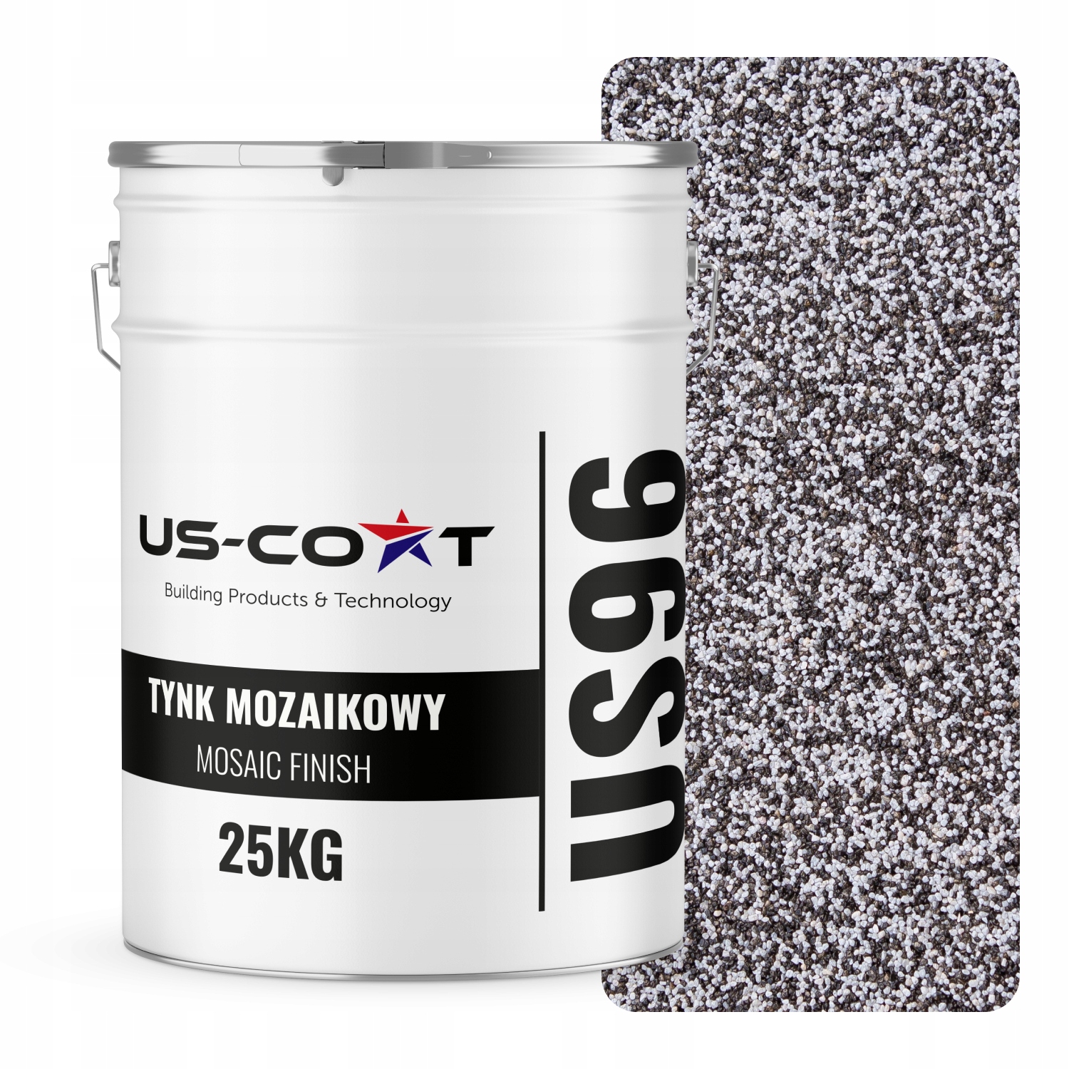 Mozaiková Omítka Mozaika 25 Kg Šedá Tmavá M41 Ozdobná Pryskyřičná Fasáda