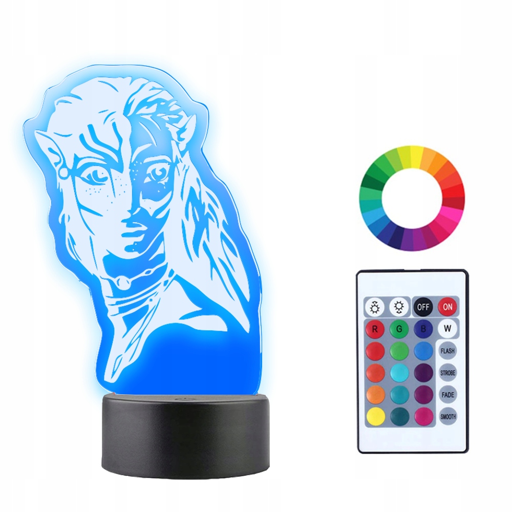 

Lampka Nocna Led 3D Avatar Istota Woda Grawer Imię