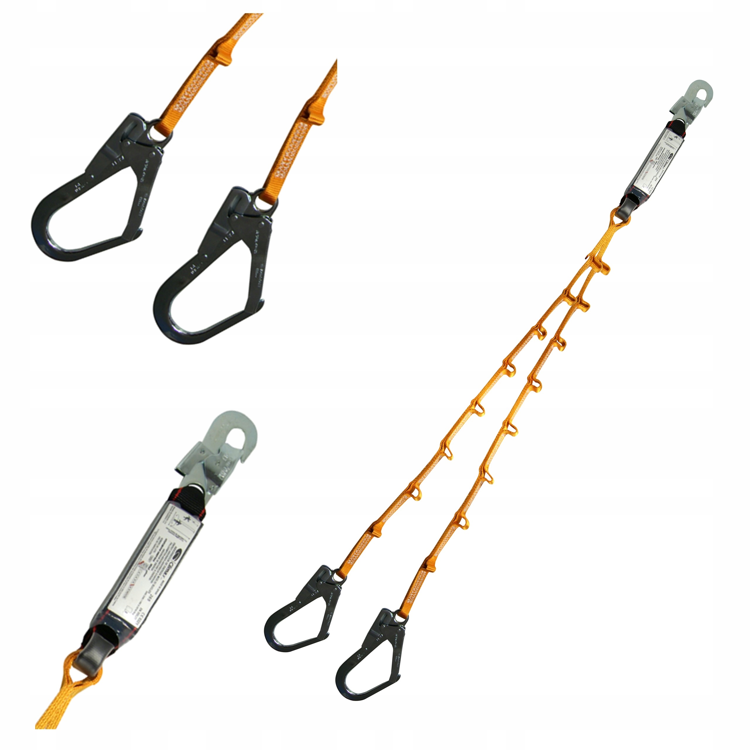 Amortyzator Bezpieczeństwa z pętlami zaczepnymi