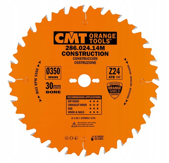 

Cmt piła tarcza do drewna z gwoździami 350x30mm