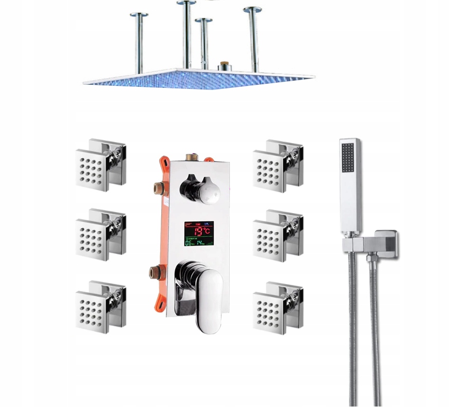 Set Podomietkový Led Hydromasážny Displej 60 cm
